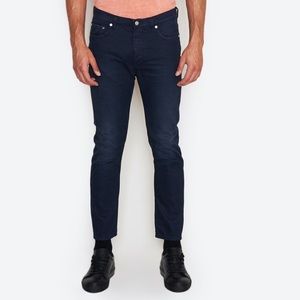 Acne Studios Town Twilight men’s skinny jeans dark wash button fly